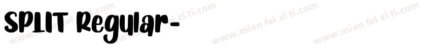 SPLIT Regular字体转换